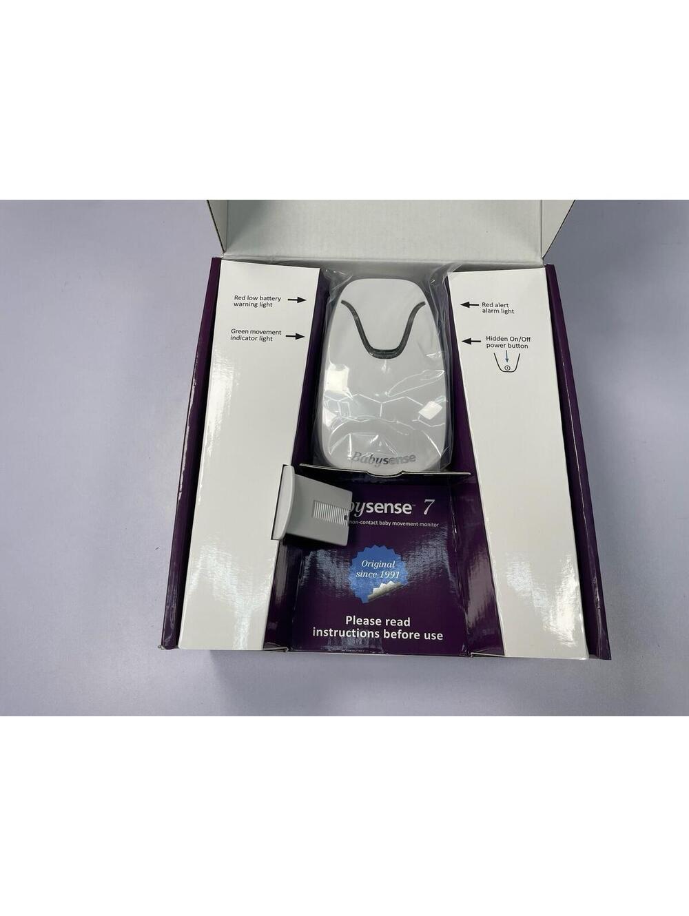 Babysense 7 Baby Movement Monitor Non-Contact Sensor Pads Complete Open Box